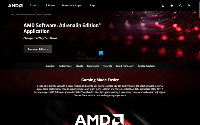 Download AMD Software