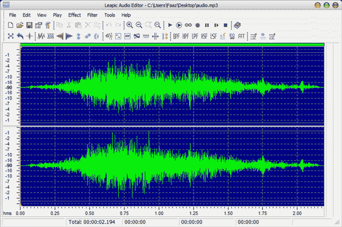 Leapic Audio Editor Interface