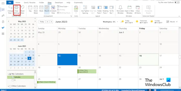 1727507240 147 Calendar appointments not showing in Outlook 365