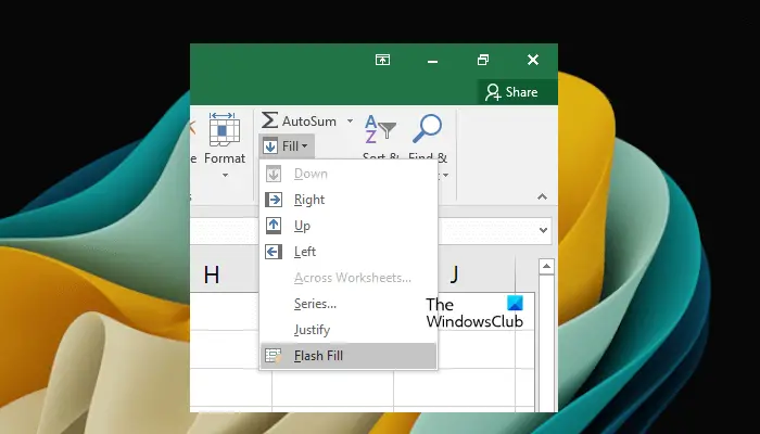 How to use Flash Fill in Excel