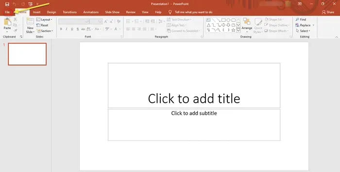 How to search for Online Template and Theme in PowerPoint