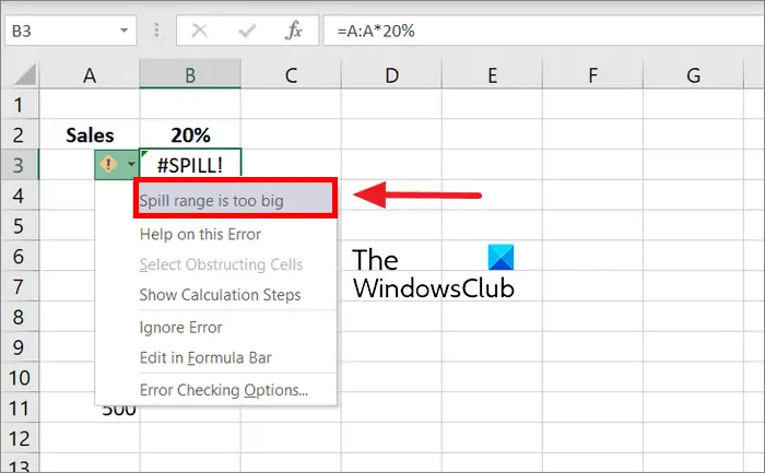 1728171731 13 How to fix SPILL error in