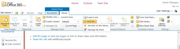 1728219591 279 Add alerts for Documents Site Pages Folders in Microsoft 65