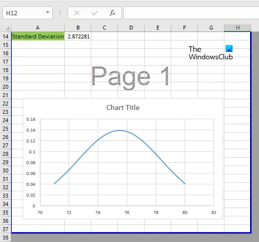 Remove Page 1 background in Excel