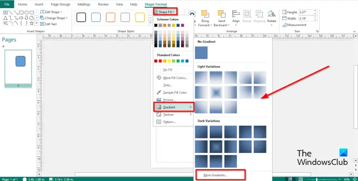 1728328276 584 How to Gradient Fill or Pattern Fill Shapes in Publisher