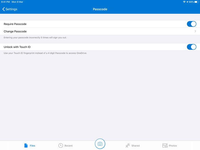 1728359948 650 How to lock OneDrive with Password Touch ID or Face