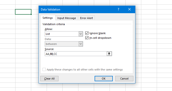 1728396869 667 How to create a drop down list in Excel and Google