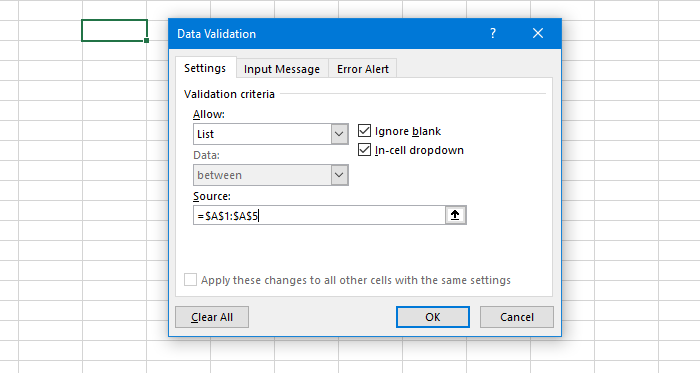 1728396869 67 How to create a drop down list in Excel and Google