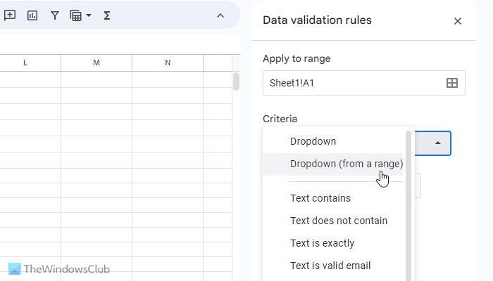 How to create a drop-down list in Excel and Google Sheets