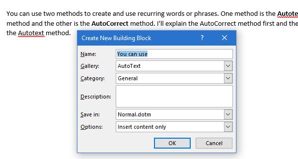 1728397438 879 How to Create and Use AutoText entries in Microsoft Word