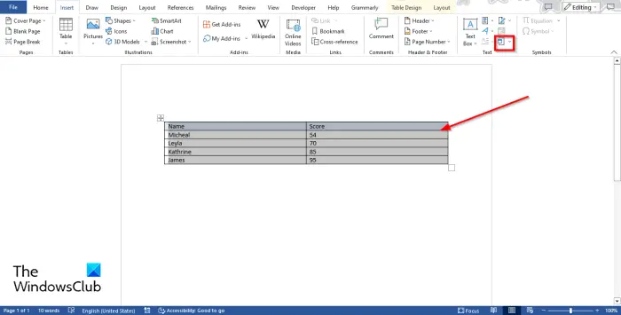 1728437049 778 How to convert Table to Chart in Word