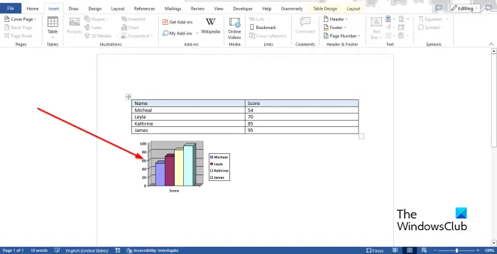 1728437049 875 How to convert Table to Chart in Word