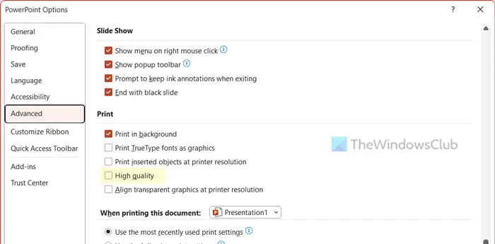 Default PowerPoint settings you should change