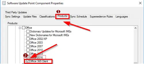 1728461638 460 Enable Configuration Manager to deploy Office 365 Updates using SCCM