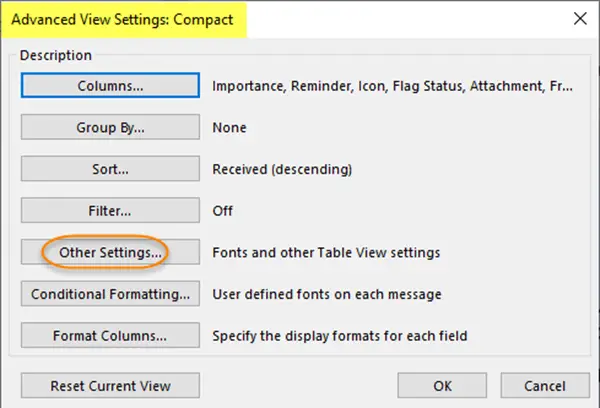 Change and Manage Outlook Views