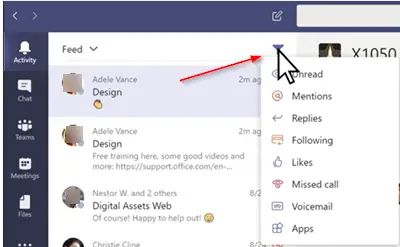 1728488709 696 How to filter Microsoft Teams Activity Feed