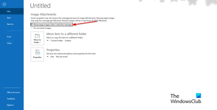 1728490904 657 How to reduce the size of attached Pictures in Outlook