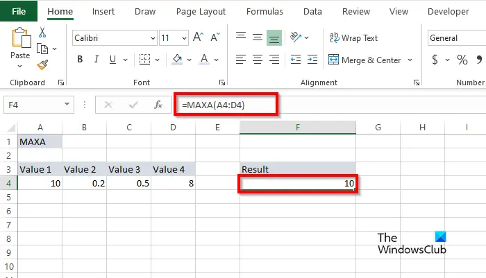 1728523607 151 How to use the MAXA and MINA function in