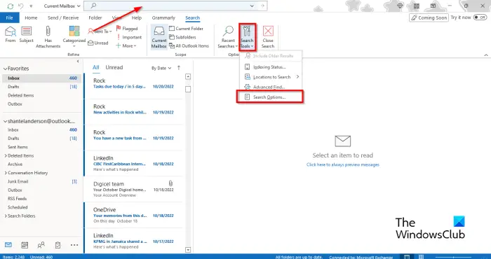 1728542364 207 How to disable Top Results in Outlook Search