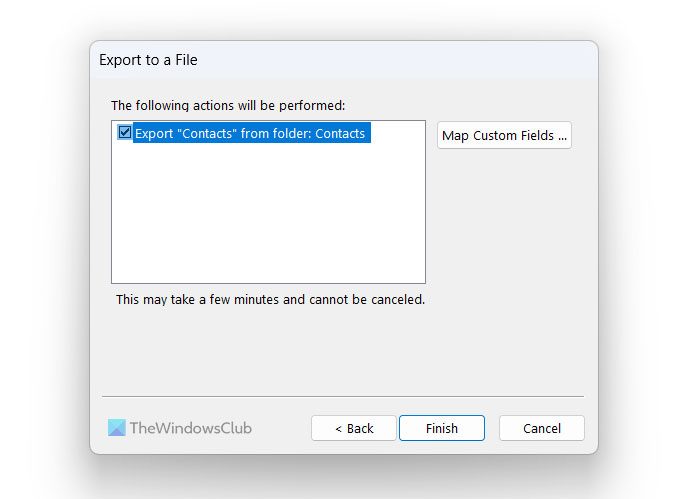 How to export contacts from Outlook