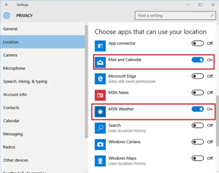 Display Daily Weather forecast in Windows Calendar app