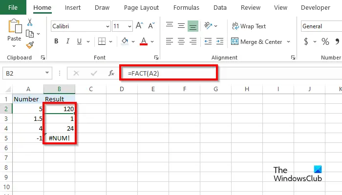 1728564595 899 How to use the FACT or FACTDOUBLE function in