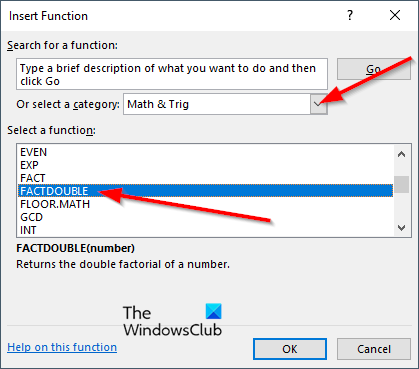 1728564596 826 How to use the FACT or FACTDOUBLE function in