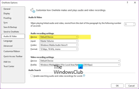 How to record Audio or Video with OneNote