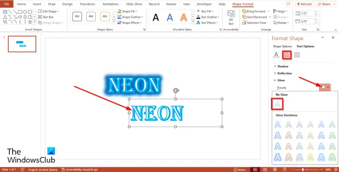 1728616859 416 How to create a Neon Text in PowerPoint