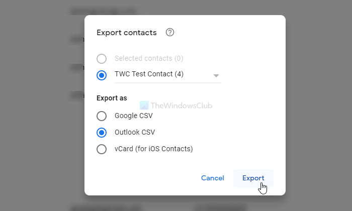 How to import Gmail contacts into Outlook