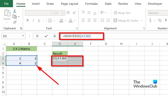 1728724027 903 How to use the MINVERSE and MMULT functions in