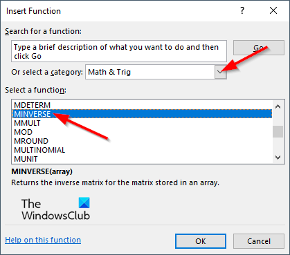 1728724027 950 How to use the MINVERSE and MMULT functions in