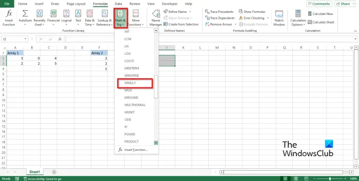 1728724028 433 How to use the MINVERSE and MMULT functions in