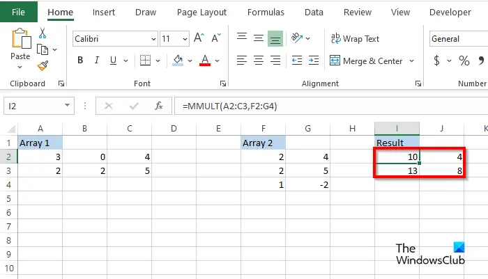 1728724028 804 How to use the MINVERSE and MMULT functions in