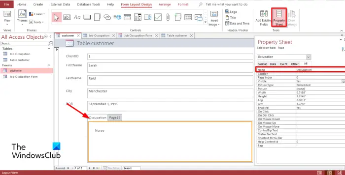 1728751914 508 How to create a Tabbed Form in Access