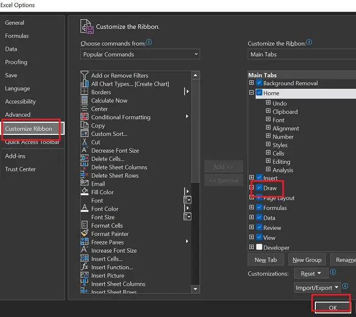 How to use Ink to Shape in Excel