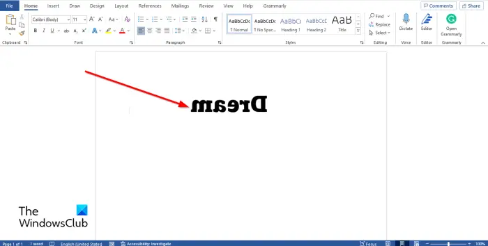 1728789551 734 How to reverse or mirror text in Word