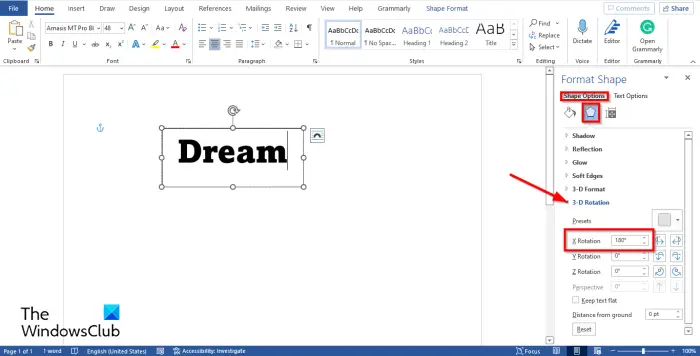 1728789551 943 How to reverse or mirror text in Word