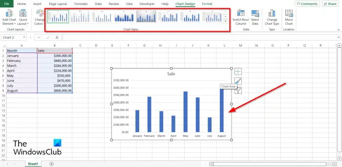 1728793978 536 How to change Layout and Chart Style in