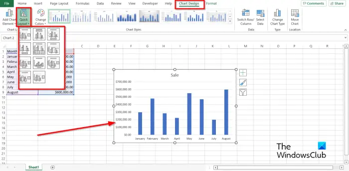 1728793978 648 How to change Layout and Chart Style in