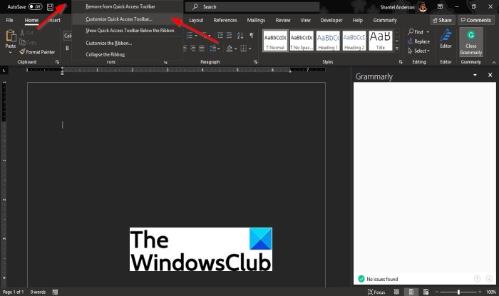 1728796136 229 How to customize the Quick Access toolbar in Office programs