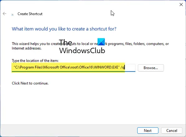 Disable Start Splash Screen in Word