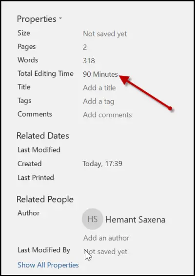 1728803774 157 How to Track Total Editing Time spent on Word document