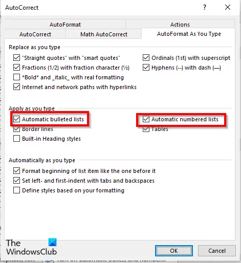 1728815756 320 Turn off automatic Bullets and Numbering in Word