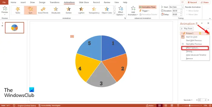 1728819080 426 How to create a Spinning Wheel animation in PowerPoint