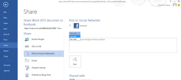 1728821331 623 How to share Word files to Social Networks easily