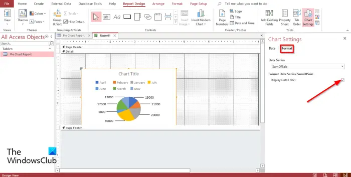 1728823461 2 How to create a Pie Chart in Access