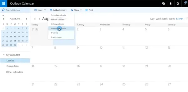 Outlook Interesting Calendar