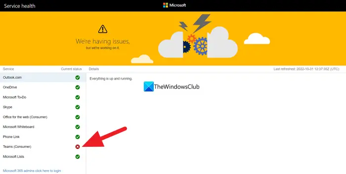 Microsoft Teams status