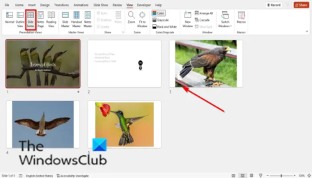 How to switch between Views in PowerPoint while presenting